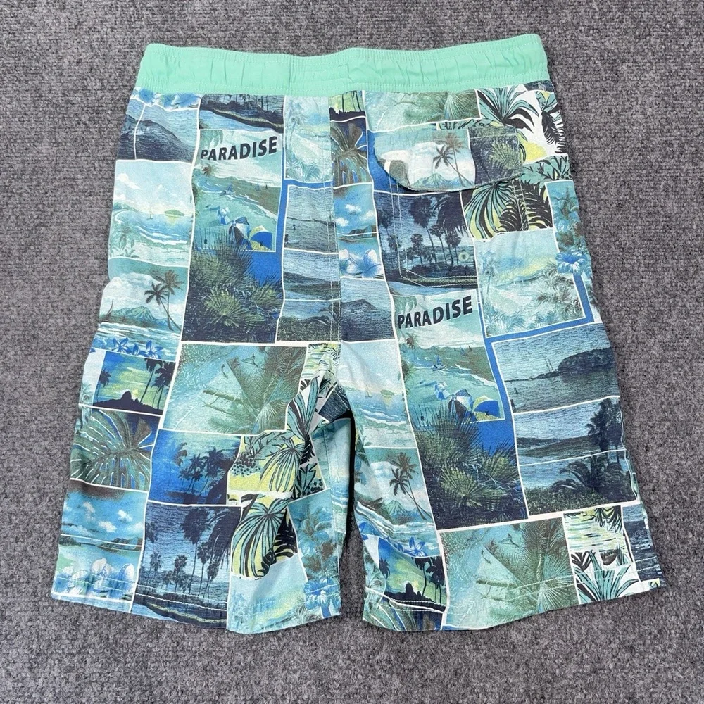 Tommy Bahama Relax Men M Swim Trunks Graphic Print Beach Bathing Suit Mesh Lined
